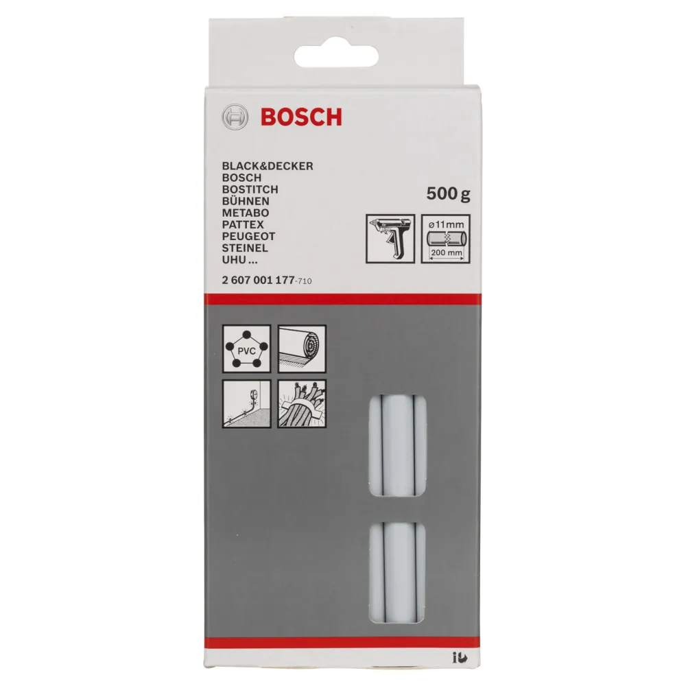Bosch Schmelzkleber, 11 x 200 mm, 500 g, grau -2607001177
