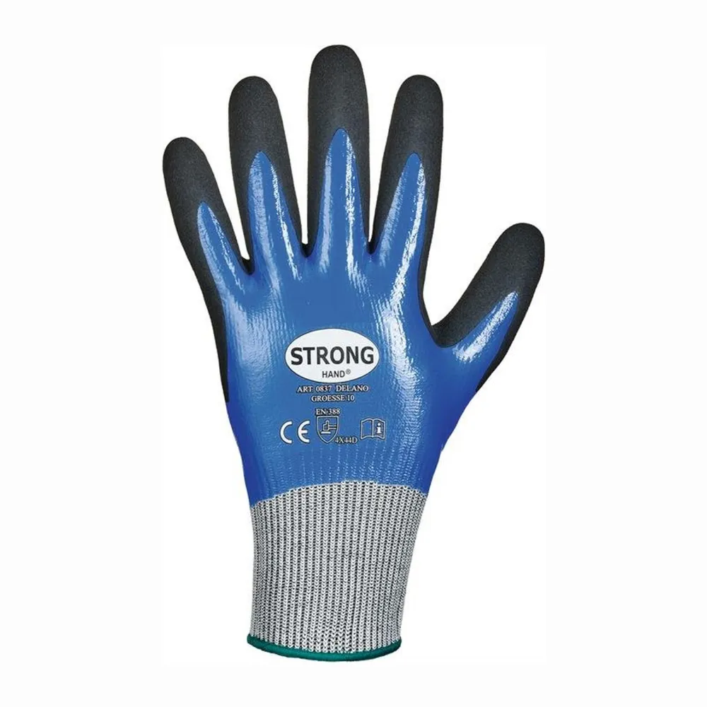STRONGHAND Schnittschutzhandschuhe Delano dunkelblau / schwarz EN 388 PSA II Gr. 11 - 0837-11H