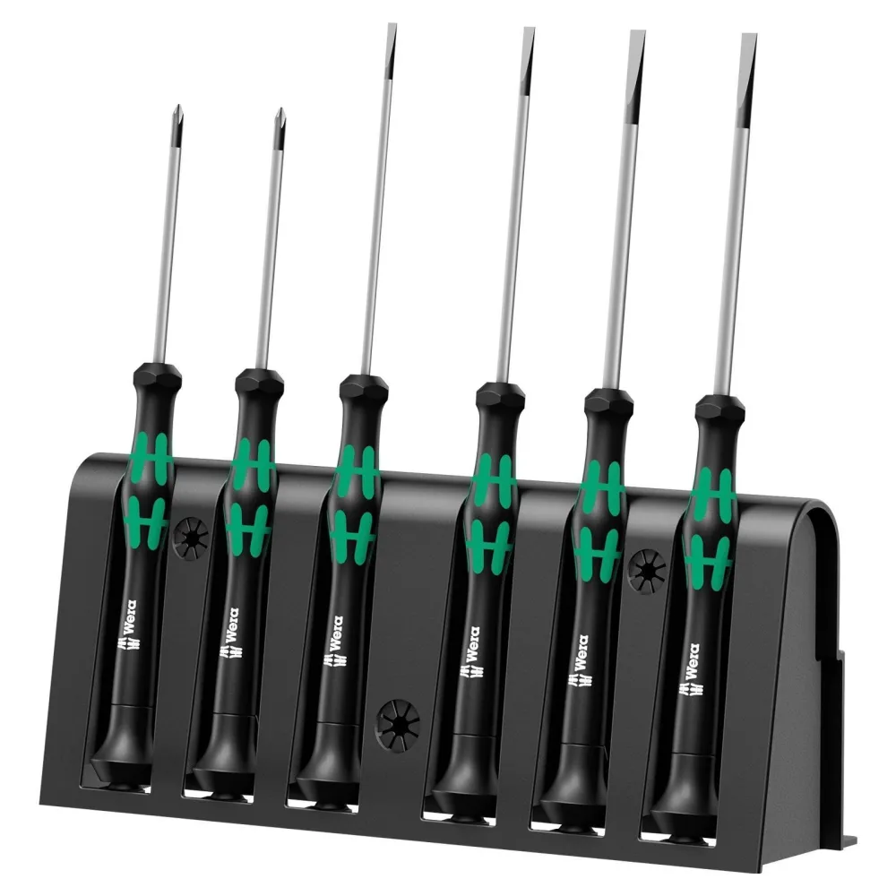 Wera 2035/6 Elektroniker-Schraubendrehersatz + Rack - 118150