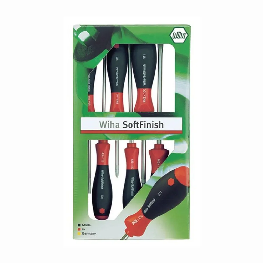Wiha Schraubendrehersatz 302 ZK6 SO 6tlg. Schlitz / PZD - 7153