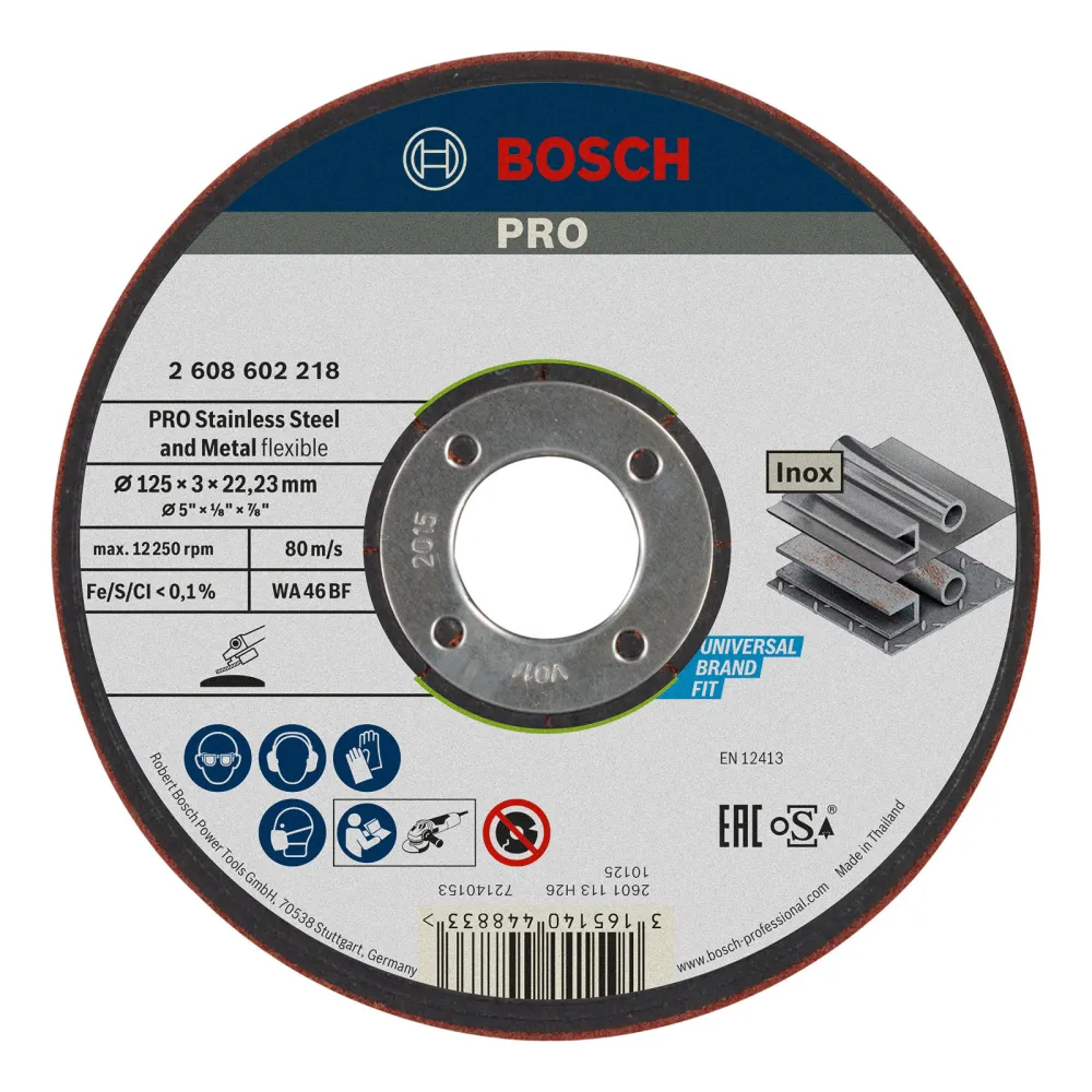 Bosch PRO Semi-Flexible Schleifscheibe 125 x 3 x 22,23 mm - 2608602218