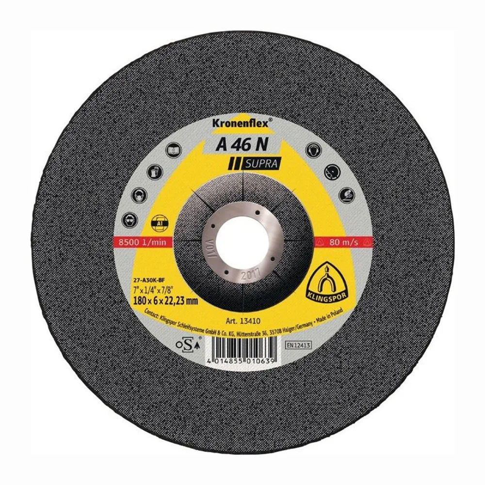 KLINGSPOR Schruppscheibe 46 N Supra D 115 x S 6 mm - 6622