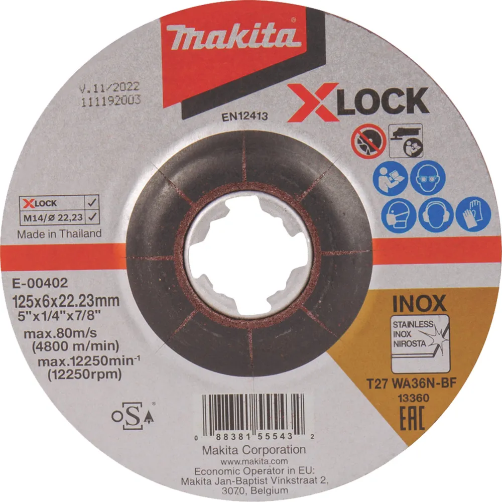 Makita Schruppscheibe 125 x 6 mm WA36N-BF - E-00402
