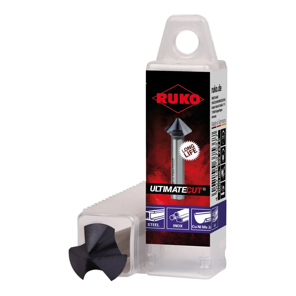 RUKO ULTIMATECUT Kegel- und Entgratsenker 3S HSS RUnaTEC DIN 335 Form C 90° Ø 16,5 mm - 102779P