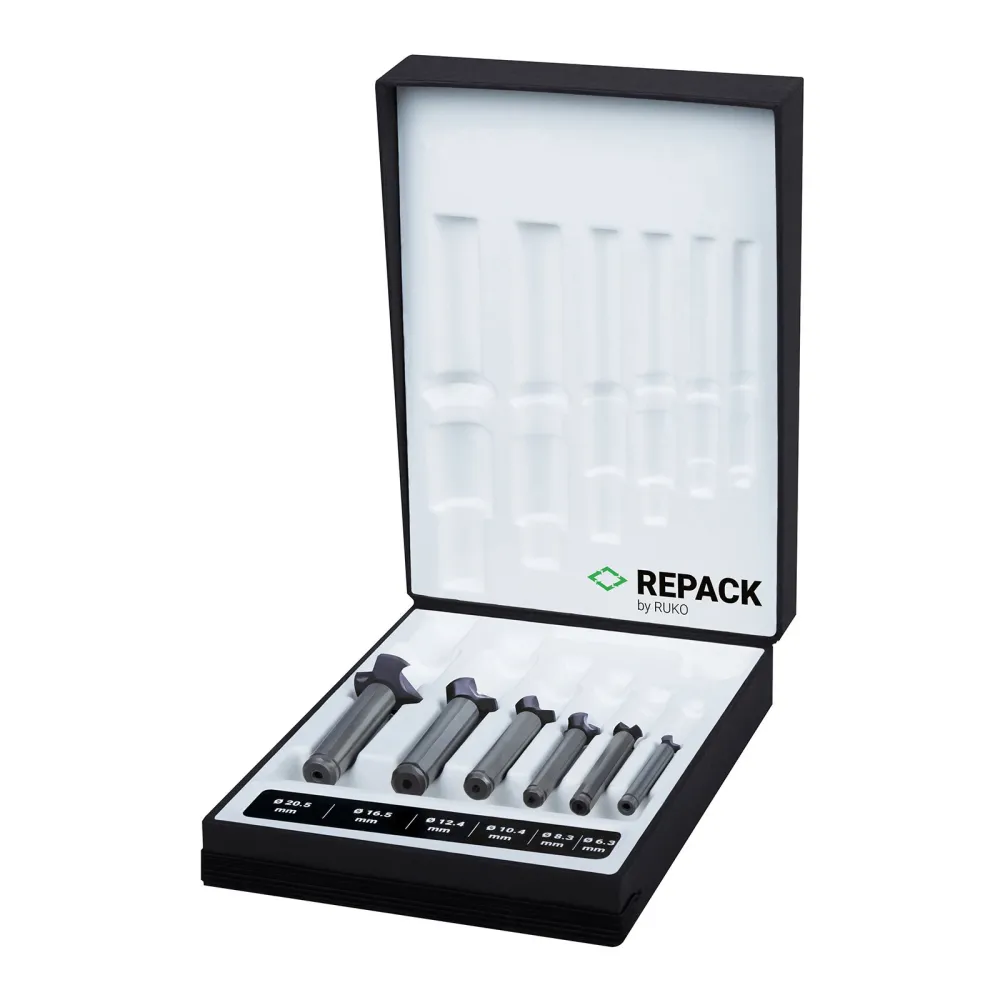 RUKO ULTIMATECUT Kegel- und Entgratsenker-Satz 3S HSSE-Co 5 RUnaTEC DIN 335 Form C 90° REPACK 6 teilig - 102790EPRK