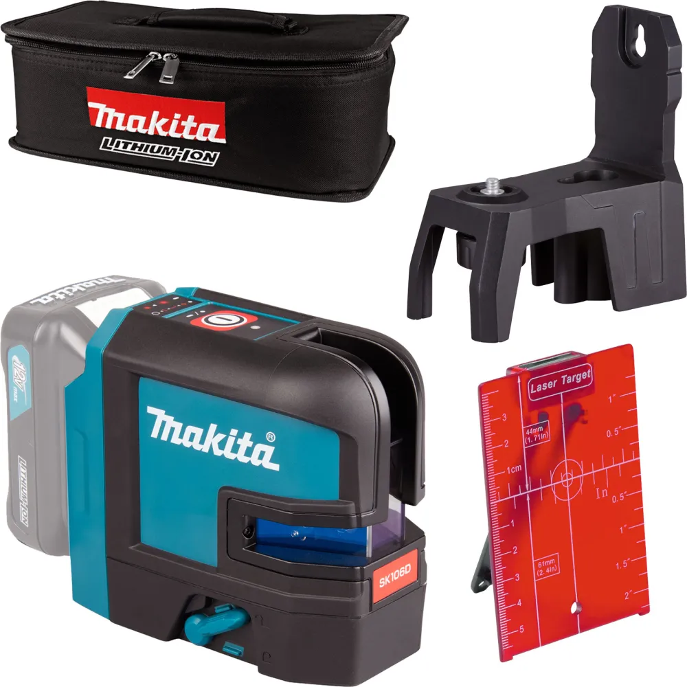 Makita SK106DZ Akku-Kreuz Linienlaser rot 12 V max. Solo