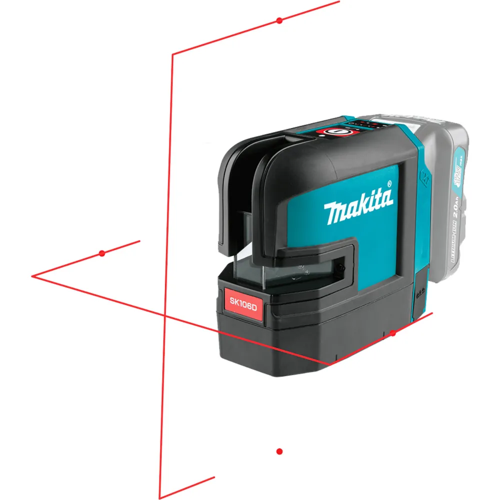 Makita SK106DZ Akku-Kreuz Linienlaser rot 12 V max. Solo