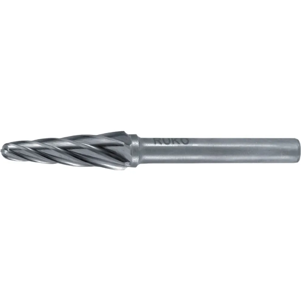 RUKO Hartmetall-Frässtift KEL Ø 10 mm Kopflänge 20 mm Schaft-Ø 6 mm Verzahnung Alu - 116235A