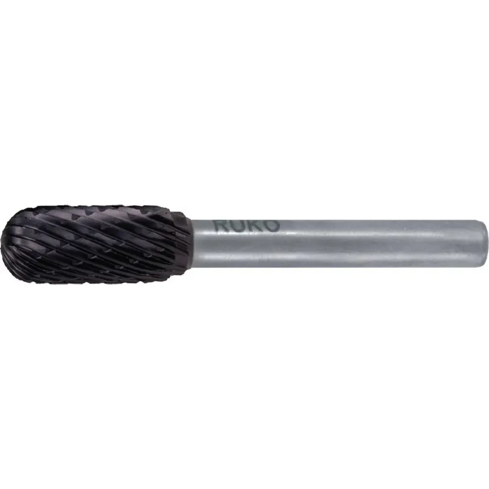 RUKO Hartmetall-Frässtift WRC Ø 8 mm Kopflänge 18 mm Schaft-Ø 6 mm TiCN Verzahnung KVZ 4 - 116021TC