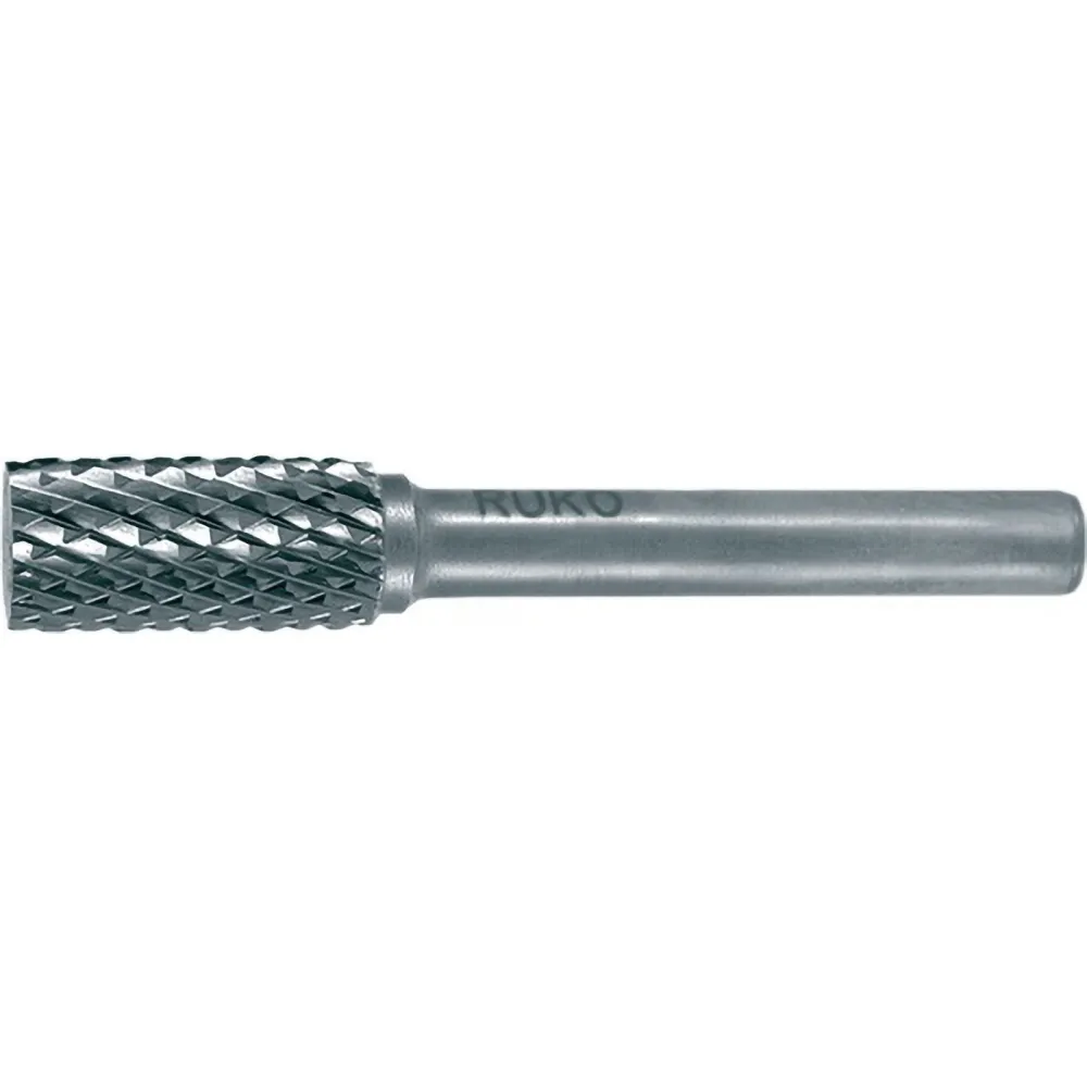 RUKO Hartmetall-Frässtift ZYA Ø 6 mm Kopflänge 18 mm Schaft-Ø 6 mm blank Verzahnung KVZ 4 - 116010