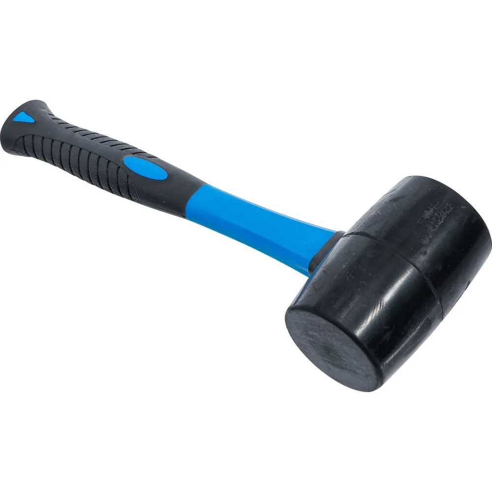 BGS Gummihammer Fiberglasstiel schwarzer Kopf Ø 60 mm 500 g - 1961