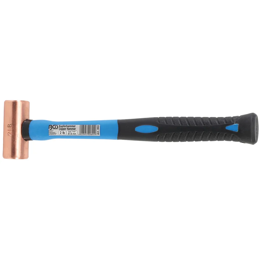 BGS Kupferhammer Fiberglasstiel Ø 35 mm 907 g (2 lb) - Kopf - 892