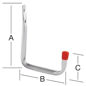 VORMANN Wandhaken U-Form ohne Gummierung 82 mm STA verz - 001450002Z