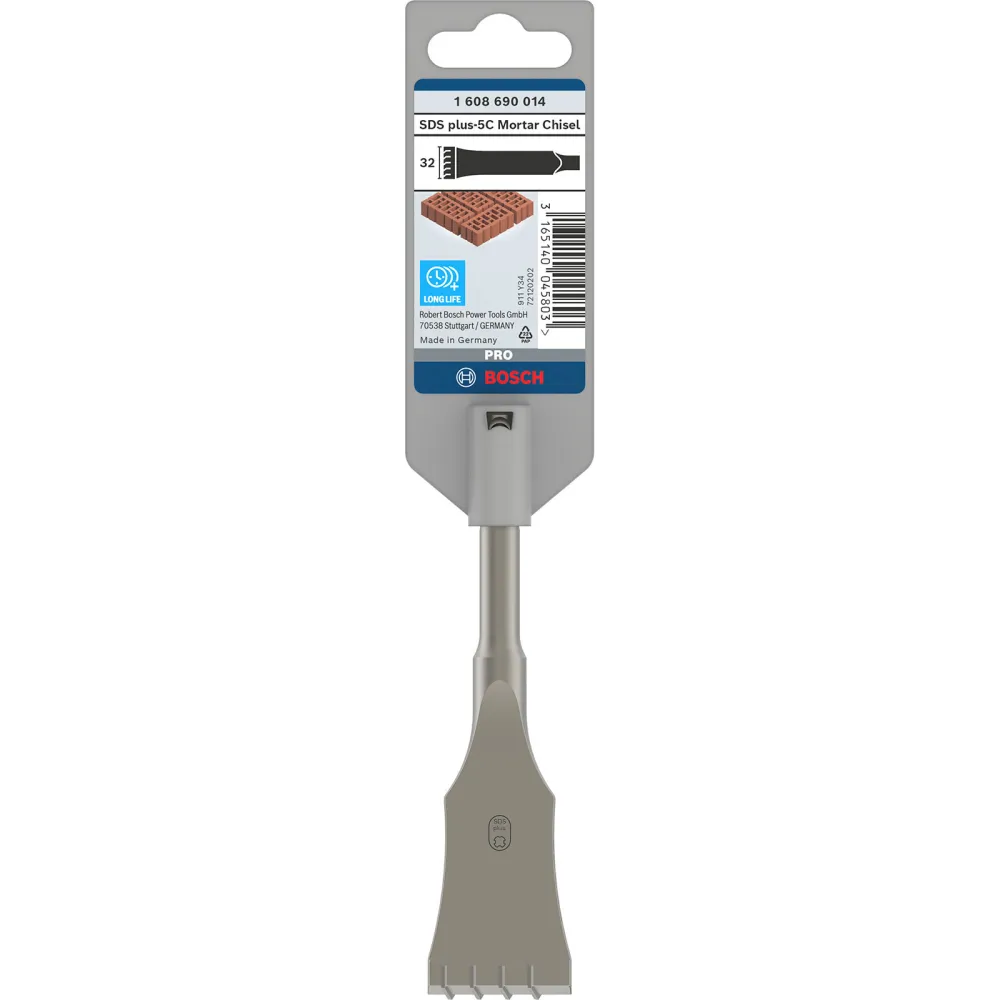 Bosch PRO SDS plus-5C Mörtelmeißel mit Carbide-Spitze 32 x 130 mm - 1608690014