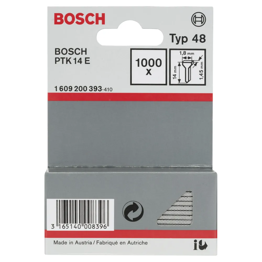 Bosch Nagel Typ 48, 1,8 x 1,45 x 14 mm -1609200393