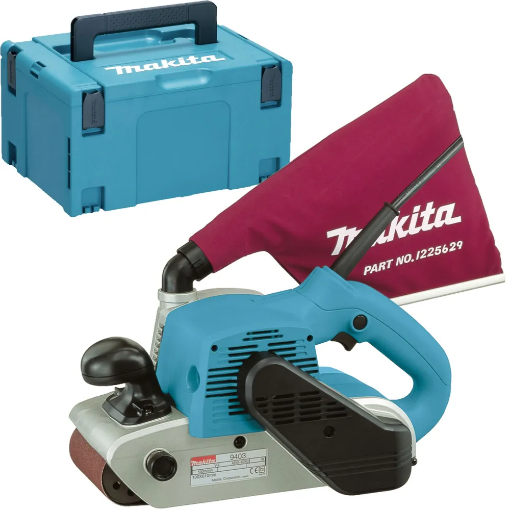 Makita 9403J Bandschleifer 100 mm 1.200 W im MAKPAC