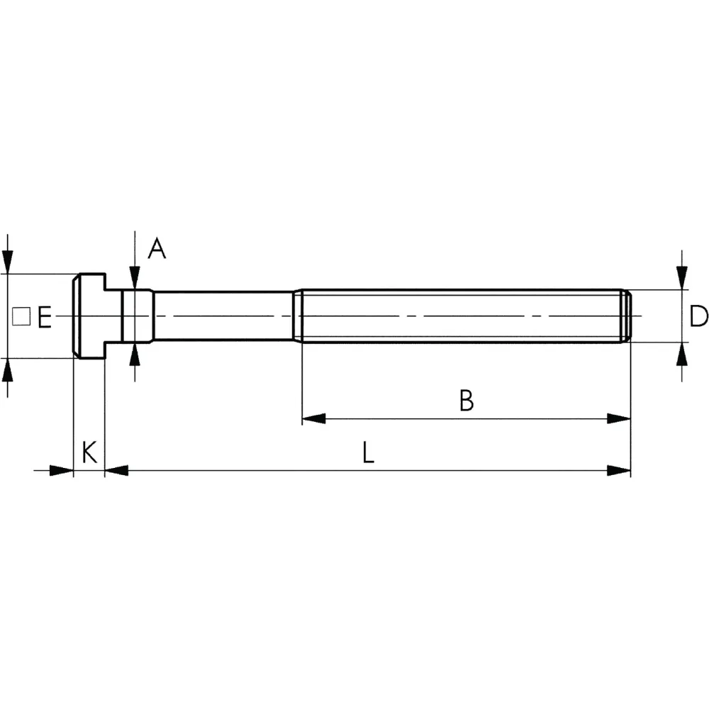 AMF T-Nutenschraube DIN 787 T-Nut 10 mm M10 Länge 40 mm - 84046