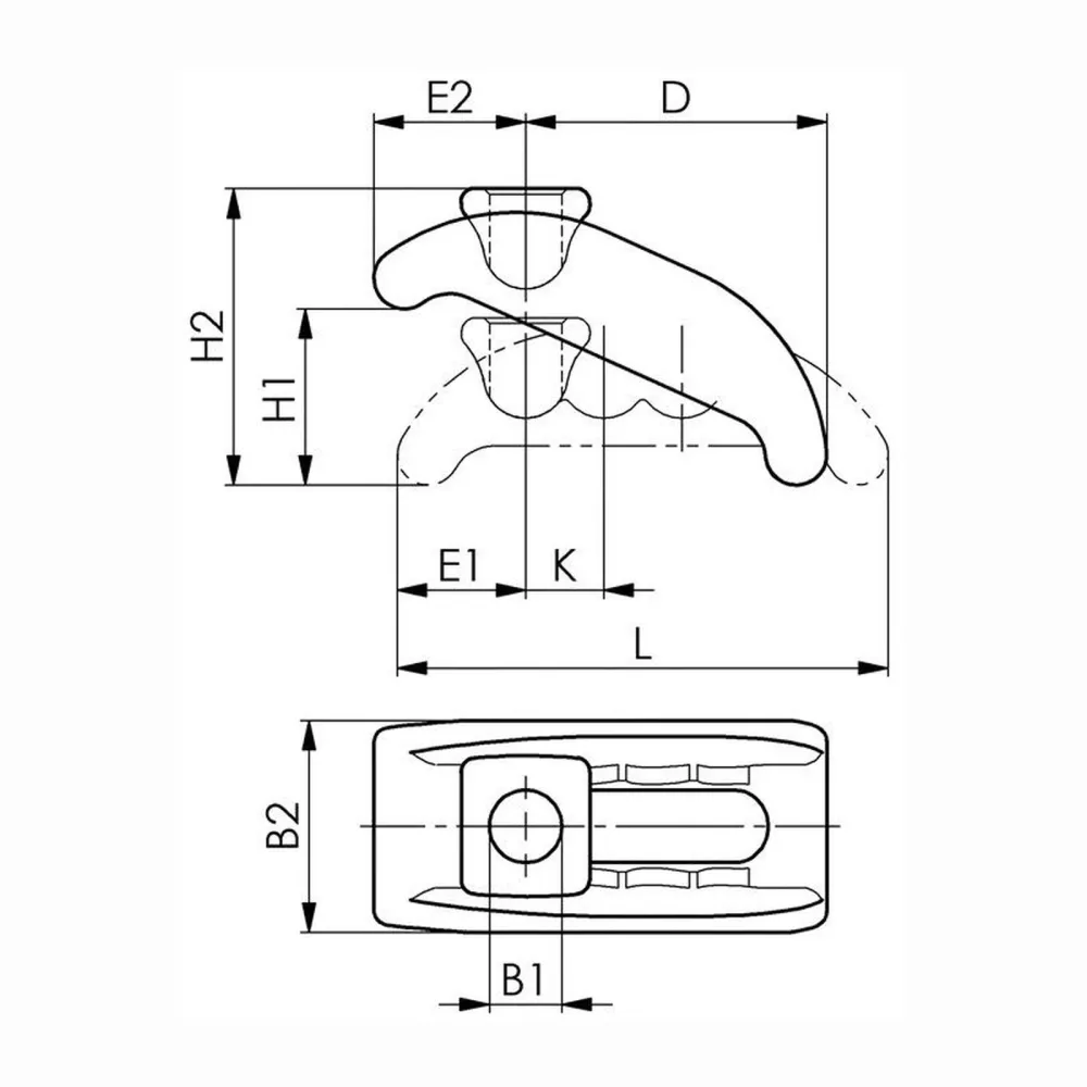 AMF Spannpratze Nr. 6313K Größe 13 für T-Nut 12 + 14 mm - 73932