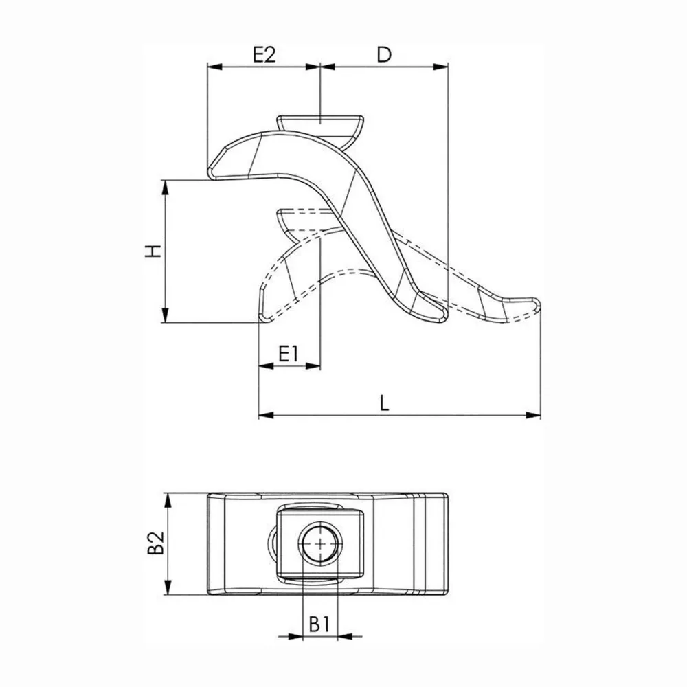 AMF Spannpratze Nr. 6321 für T-Nut 12 mm - 74906