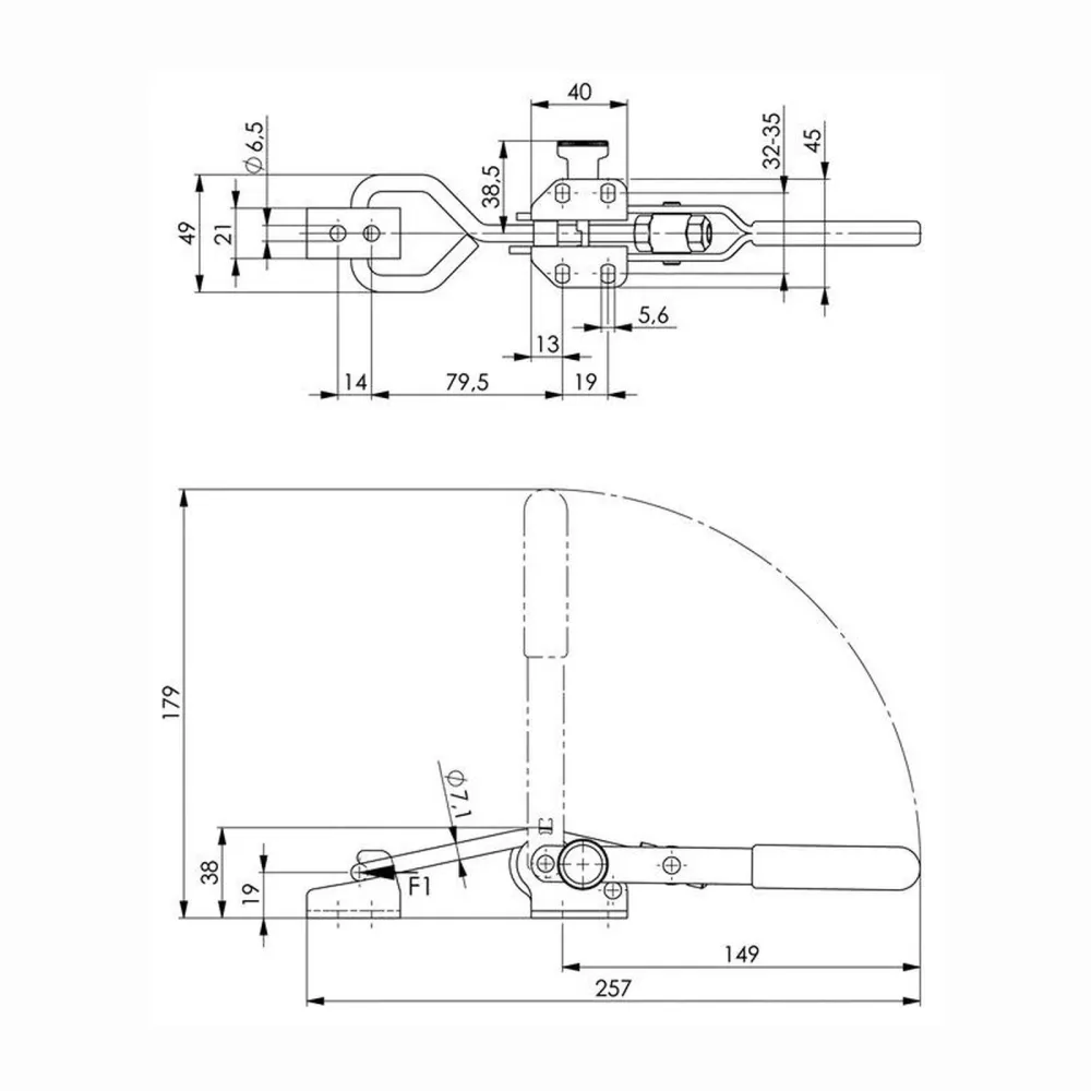 AMF Verschlussspanner Nr. 6847SU Größe 3 - 91470
