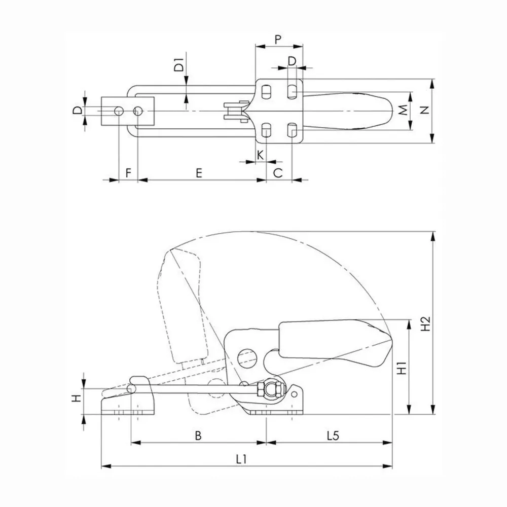 AMF Verschlussspanner Nr. 6848H Größe 4 - 94714