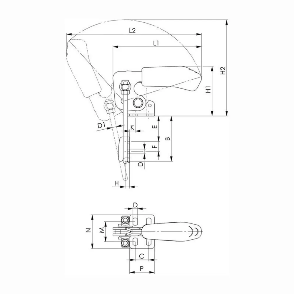 AMF Verschlussspanner Nr. 6848V Größe 3 - 94763