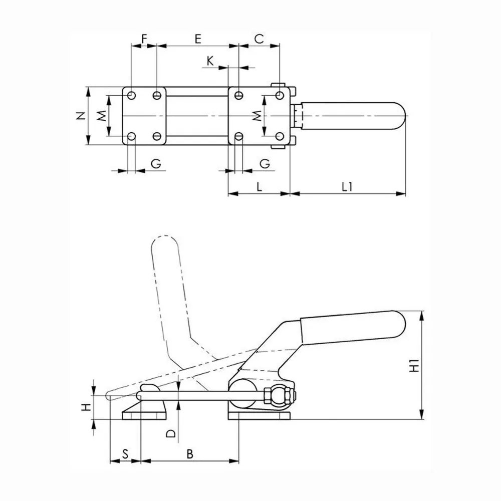 AMF Verschlussspanner Nr. 6849PH Größe 4 - 93849