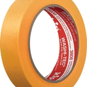 KIP Abdeckband 3808 WASHI-TEC Premium Goldkrepp glatt gelb 50 m x 24 mm Rolle - 3808-24