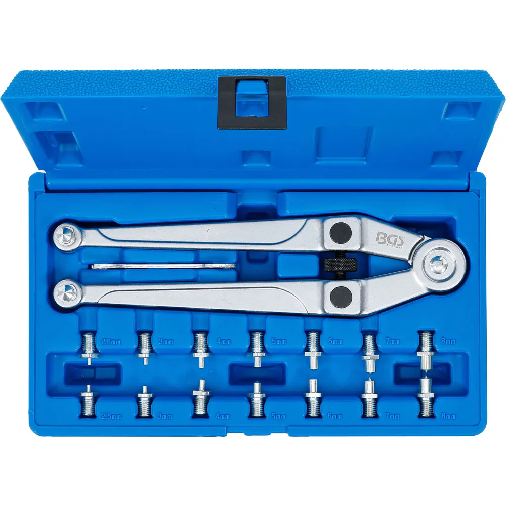 BGS Stirnlochschlüssel-Satz verstellbar Ø 2,5 - 9 mm - 1464