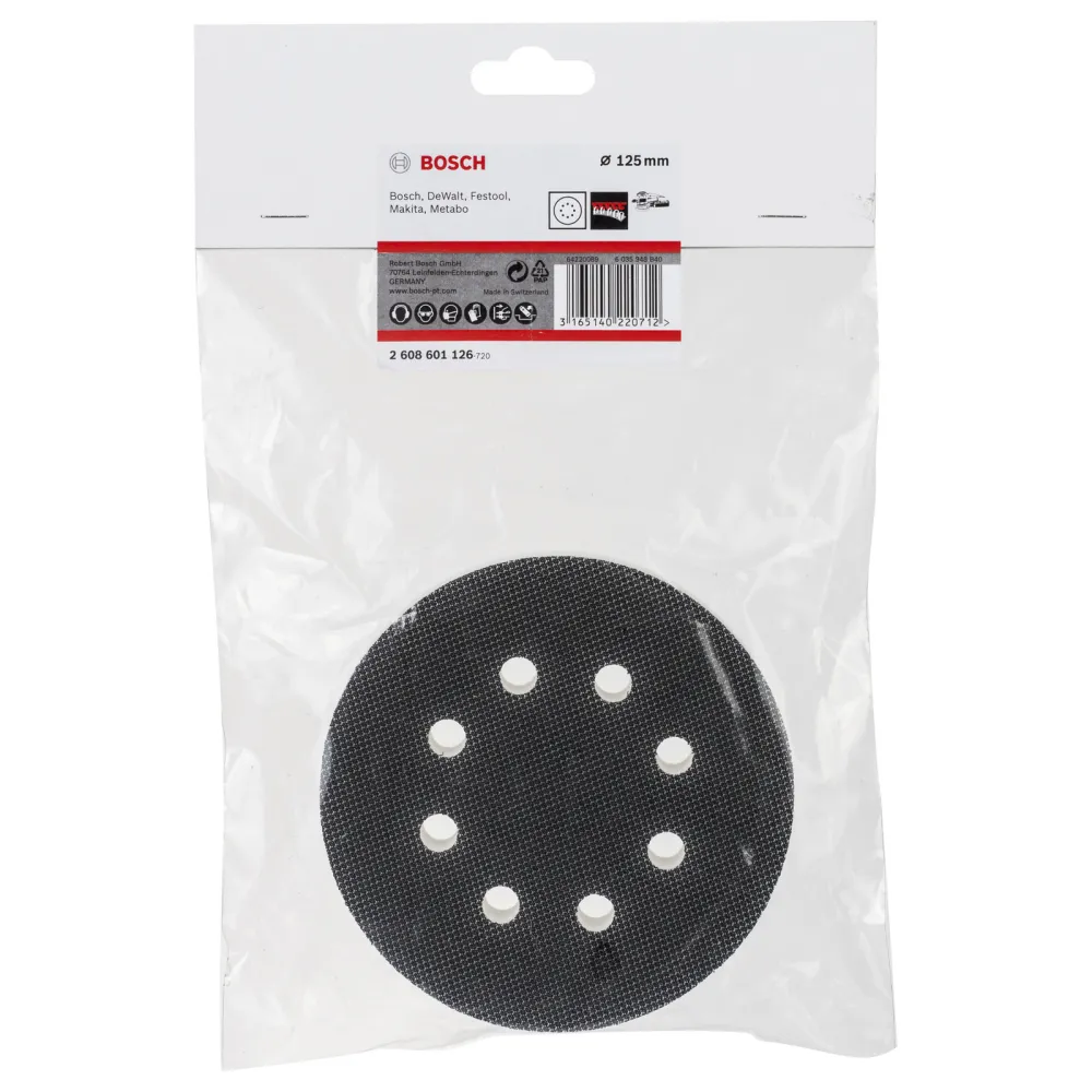 Bosch Adapter gelocht 125 mm - 2608601126