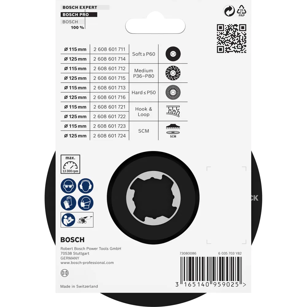 Bosch PRO Backing Pad 115 mm SCM - 2608601723