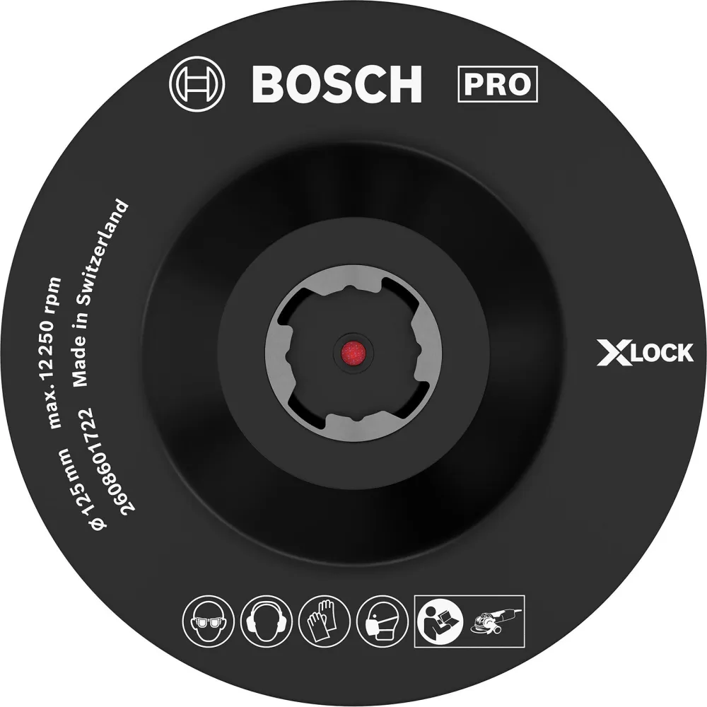 Bosch PRO Backing Pad X-Lock 125 mm Klettverschluss - 2608601722
