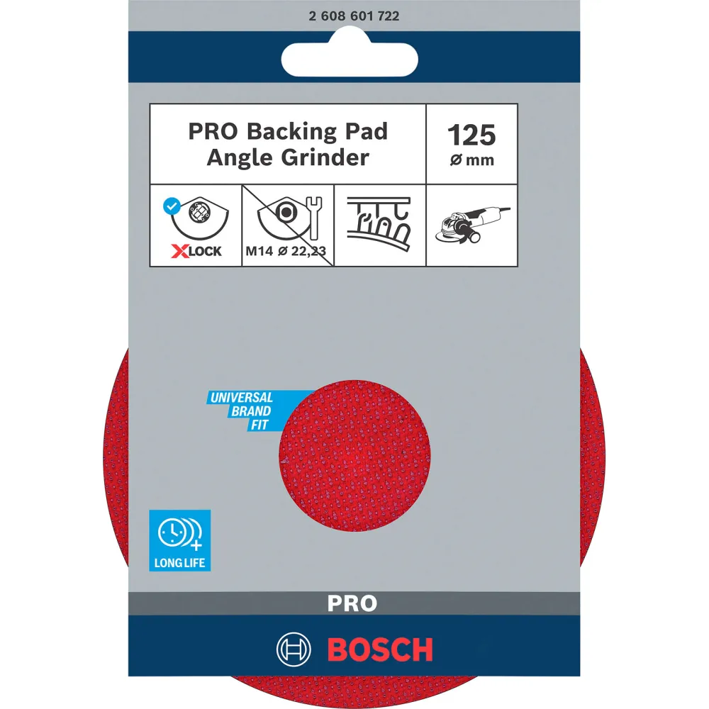 Bosch PRO Backing Pad X-Lock 125 mm Klettverschluss - 2608601722