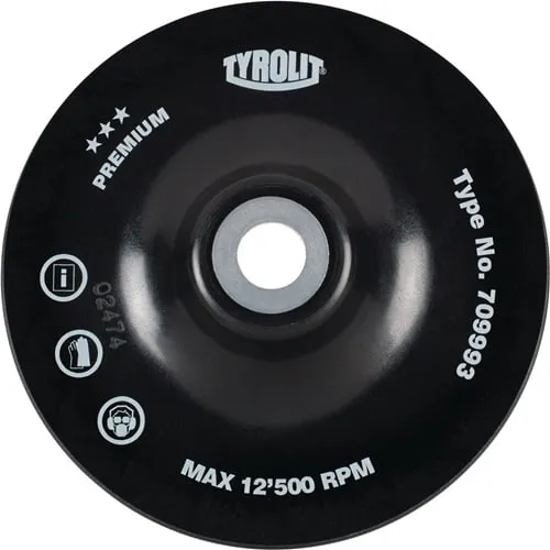 TYROLIT Stützteller Fiberscheiben PAD UNI Ø125 mm M14 hart - 709993