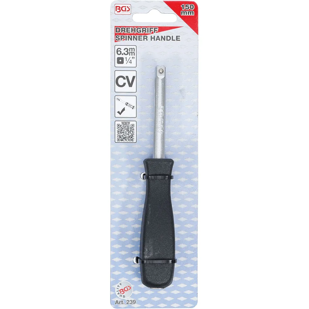BGS Drehgriff Abtrieb Außenvierkant 6,3 mm (1/4") 150 mm - 239