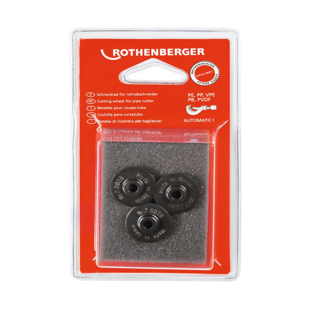 ROTHENBERGER Schneidrad für TC 42 PRO PVC, 3 Stück - 070028D