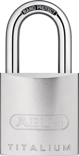 ABUS Zylindervorhangschloss 86TI/45 o.Zyl.Schlosskörper-B.46,5mm Titalium - 27778