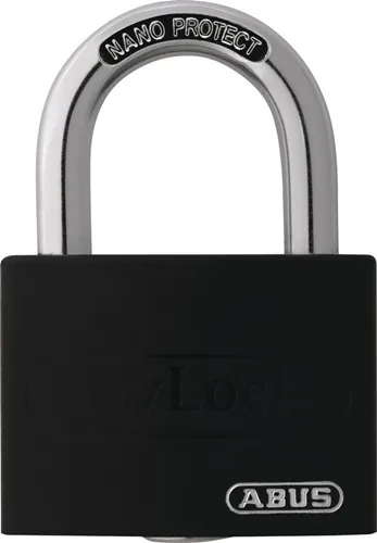 ABUS Zylindervorhangschloss T65AL/40 schwarz gl.Schlosskörper-B.43mm Alu.gl. - 49946 3