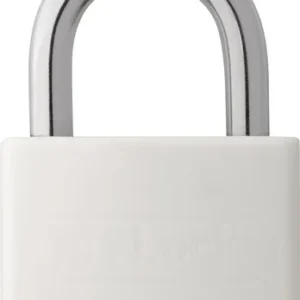 ABUS Zylindervorhangschloss T65AL/40 weiß gl.Schlosskörper-B.43mm Alu.gl. - 49949 4