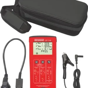 BENNING Gerätetester ST 710 2500 Prüflinge/mit Prüfgerät/Prüfleitung L270xB115xH55mm - 50308