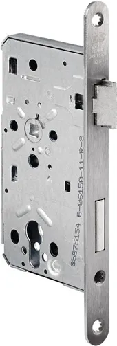 BKS Behörden-Einsteckschloss 0615 PZW 20/60/72/8mm DIN R VA rd Kl 5 - B-06150-13-R-8