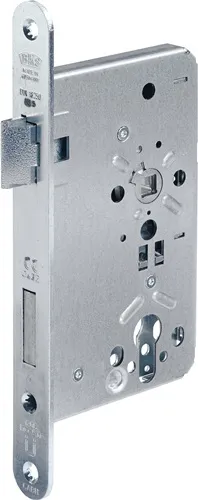 BKS Feuerschutztürschloss B-1206 24/65/72/9mm DIN R 24mm rd VA - B-12060-55-R-8