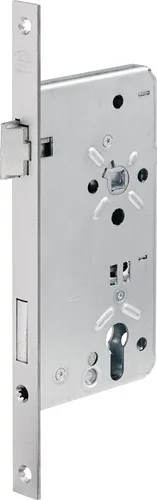BKS Haustür-Einsteckschloss 0024 PZW 20/65/92/10mm DIN L silber ktg - B-00240-04-L-1