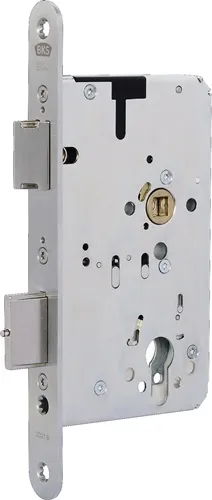 BKS Panik-Einsteckschloss 2321 Fkt.B rd 24/65/72/9mm DIN L/R VA 2-flg - B-23210-44-L-8
