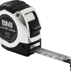 BMI Taschenrollbandmaß chrom L.2m B.16mm mm/cm EG II Ku.Automatic - 475241221