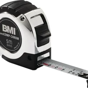 BMI Taschenrollbandmaß chrom L.5m B.19mm mm/cm EG II Ku.Automatic - 475541221