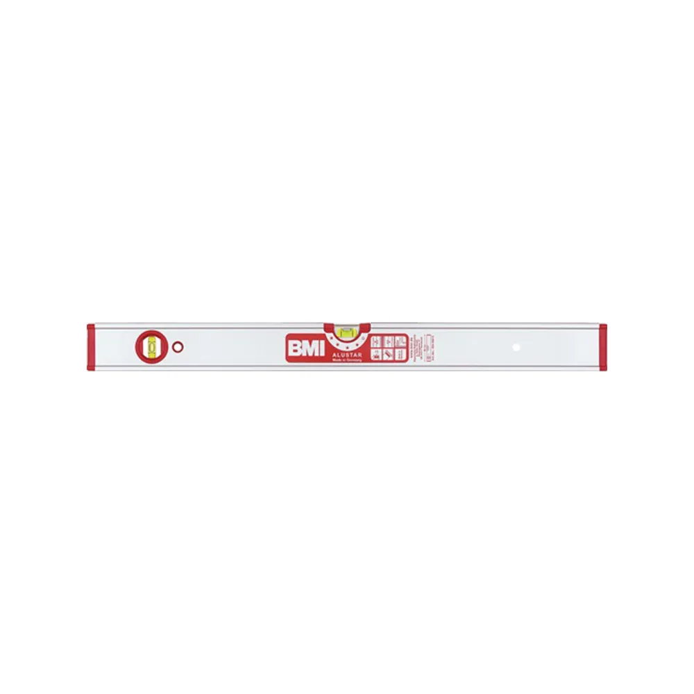 BMI Wasserwaage ALUSTAR 120cm Alu.silber ± 0,5 mm/m m.Magnet - 694120 EM