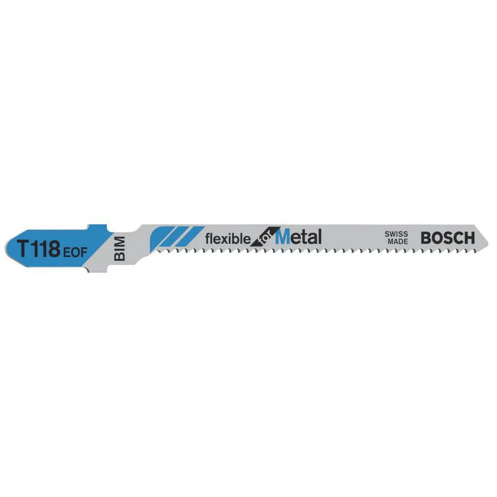 Bosch Stichsägeblatt T 118 EOF Flexible Metal, 3er-Pack - 2608636231