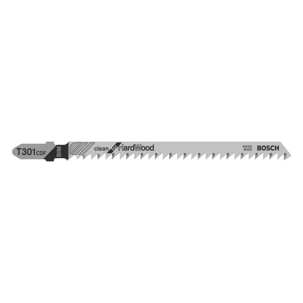 Bosch Stichsägeblatt T 301 CDF Clean Hard Wood, 3er-Pack - 2608636228