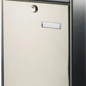 BURG-WÄCHTER Briefkasten Berlin 3777 NI H.400mm B.285mm T.105mm VA DIN C4 - BERLIN 3777 NI